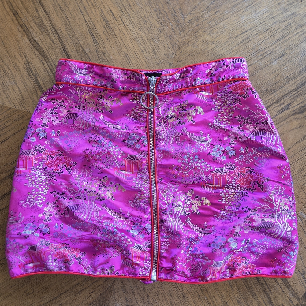 Current Mood Vibrant Pink Mini Skirt